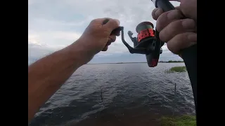 Almost had my Big Red Drum on 10lb mono and then this happened Goose Island Rock Port Texas
