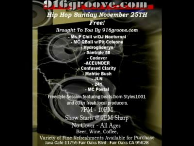Java Cafe - 916groove.com - Hip Hop Sunday